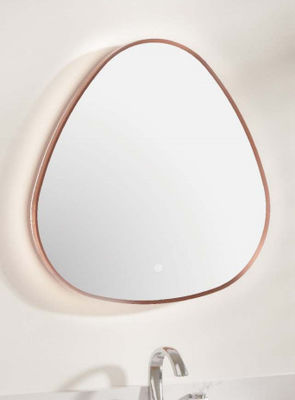 Triangular Angle Semi Arc Shape LED Bathroom Mirrors Light With Touch Sensor