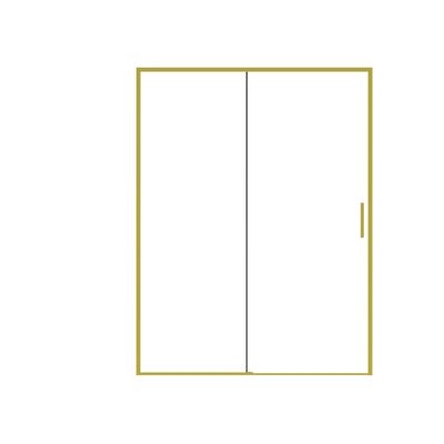 Staineless steel, Bathroom Shower Room, Titanium Brushed , Sliding Door