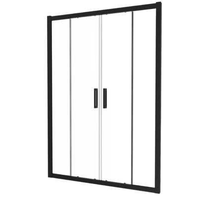 Aluminum, Matte Black Color,  Screen Sliding Door,Bathroom Shower Room