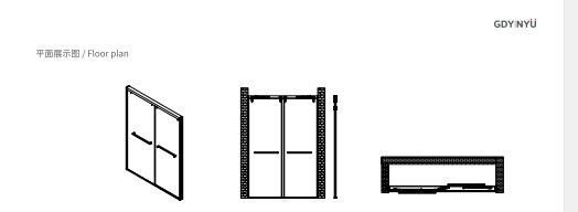 Stainless Steel, Bathroom Shower Room,Double Sliding Door, Slider Door,Matt Balck