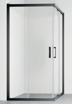 Square Shower Room, Enclosure With Aluminum Frame,Double Sliding Door ,Corner Entry