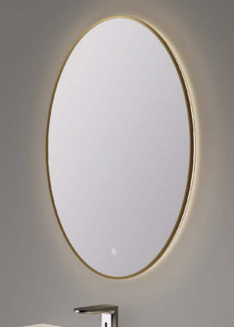 Round Illuminated LED Bathroom Mirrors One Touch Control Anti Fog