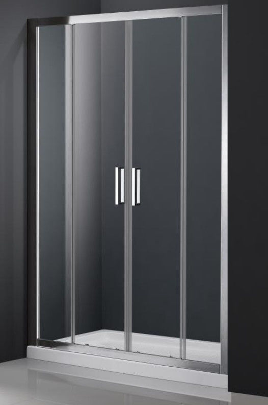 With Aluminum Frame Foldable Glass Shower Screen For Bath,Double Sliding Door
