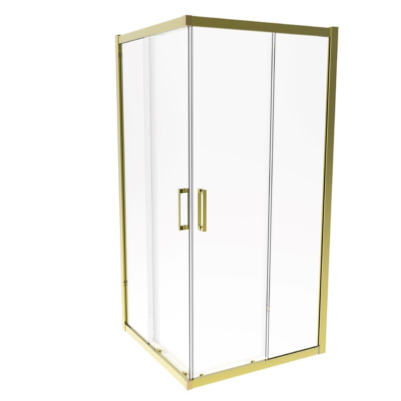 Aluminum ,  Titanium Brushed Color ,Folding Sligding Door，Bathroom Shower Room