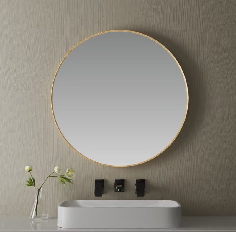 Aluminum Alloy Framed Smart LED Bathroom Mirror with Customizable Functions, Dimensions, and Styles